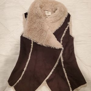 Faux fur vest